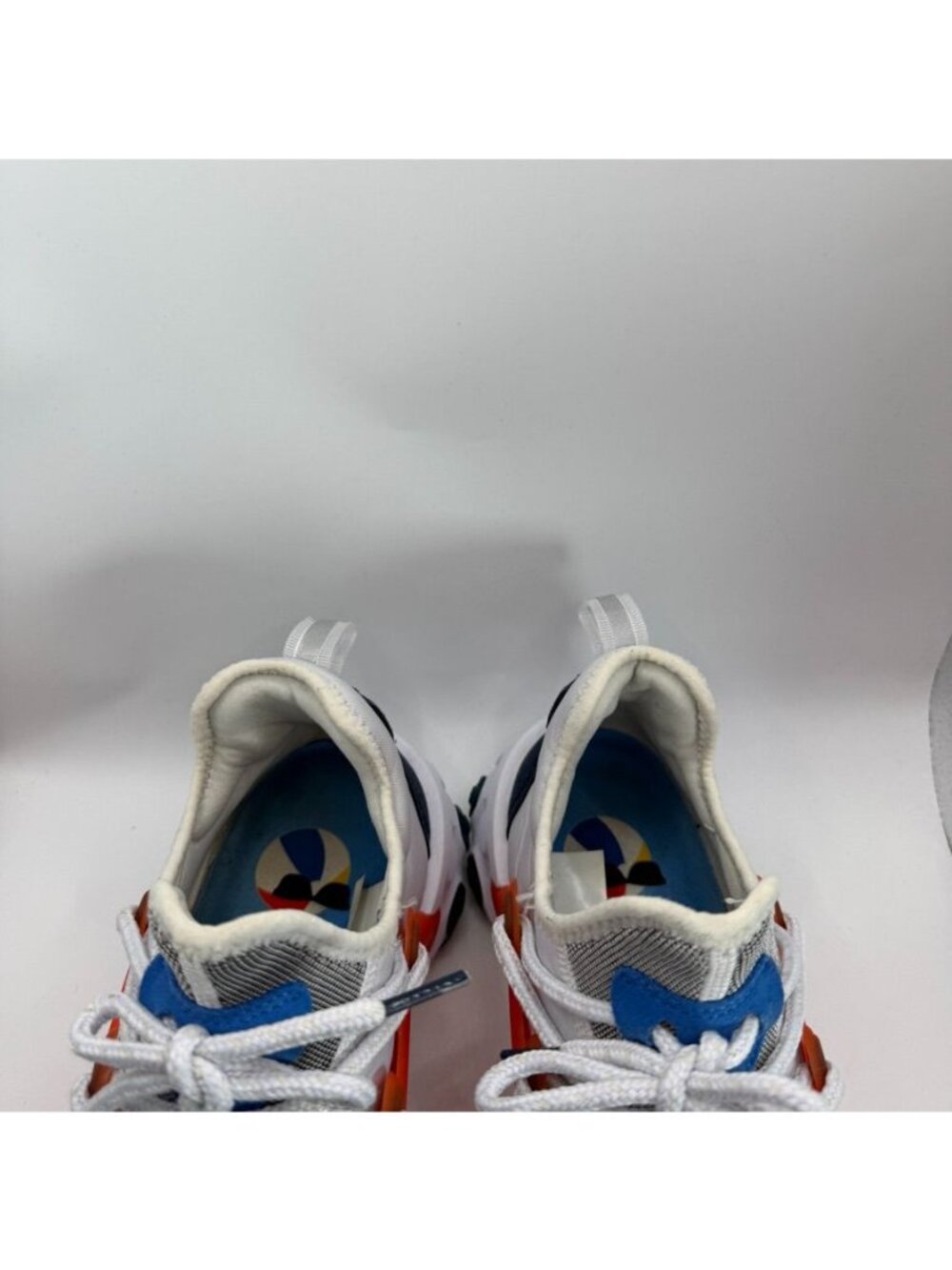 Nike React Presto Breezy Thursday White Orange Blue Mens Running Shoes Size 9.5 - Picture 3 of 8
